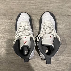 White Dark Grey Jordan 12